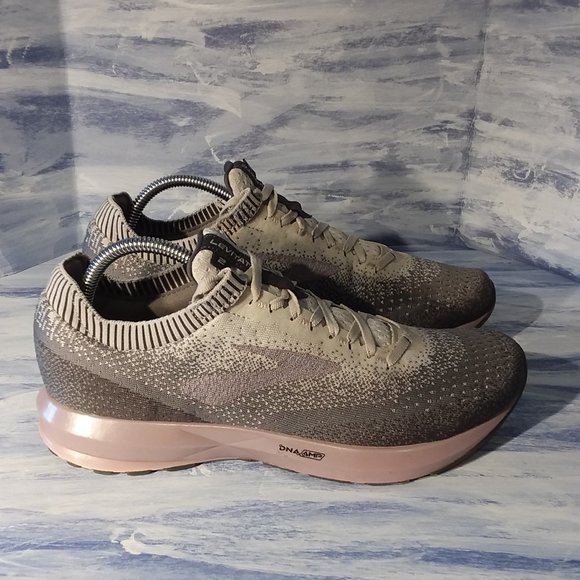 Brooks | Shoes | Brooks Levitate 2 Womens Grey Rose Running Sneakers ...